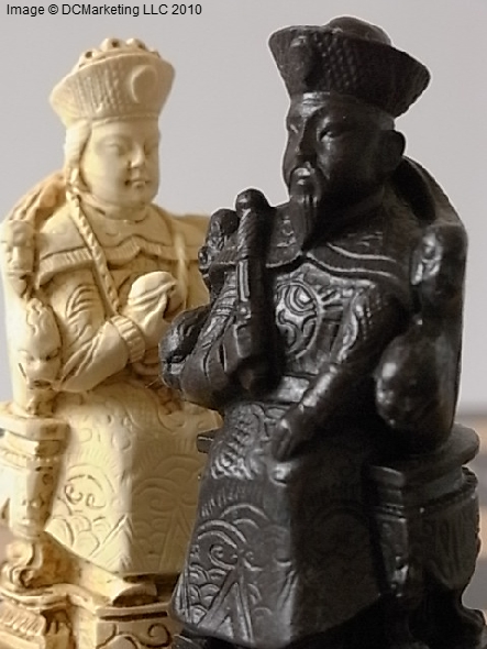 Chinese Plain Theme Chess Set